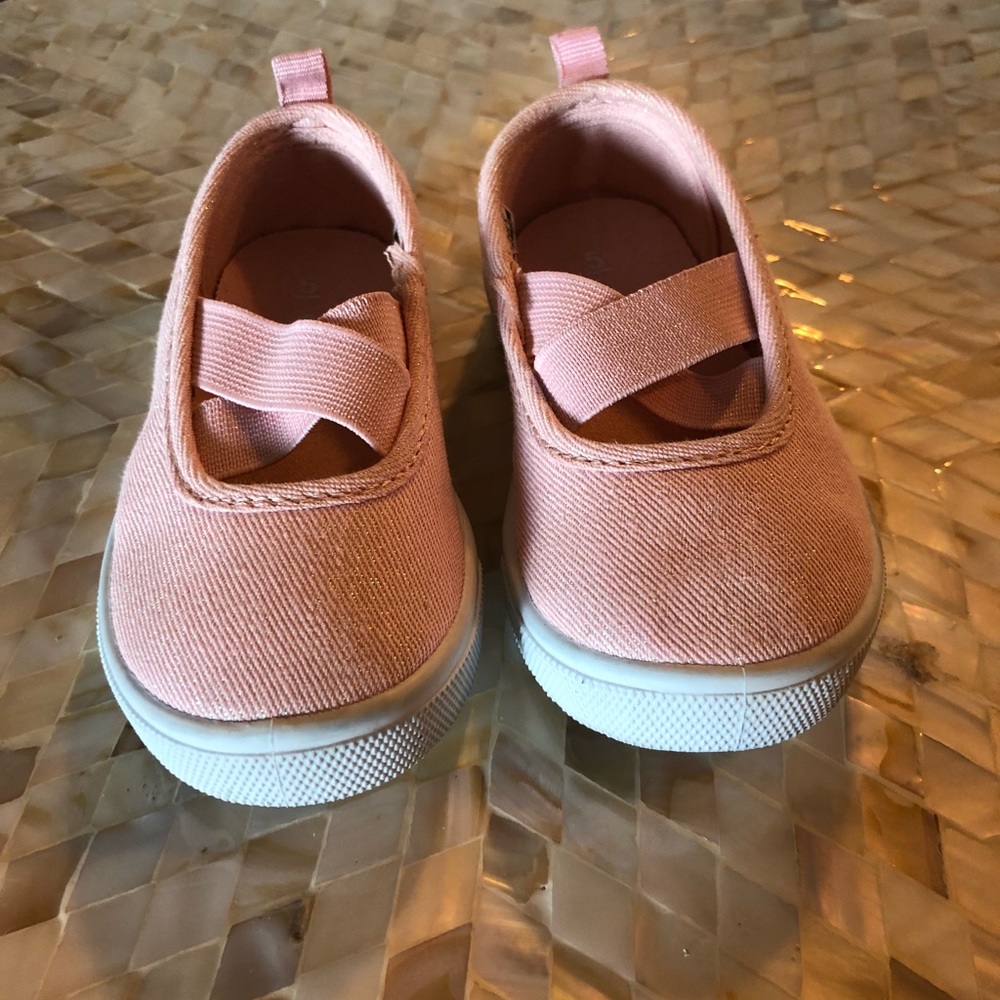 Shimmery pink shoes carters